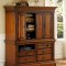 Rich Cherry Traditional Bedroom w/Carving Details & Marble Tops