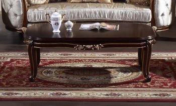 Diamond Traditional Coffee Table in Dark Cherry w/Options [ADCT-Diamond]