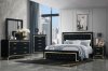 Kingdom Bedroom Set 5Pc in Black by Global w/Options