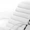 Veronica Chaise in White Leatherette by Whiteline Imports