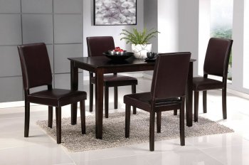 Rich Cappuccino Finish Modern Elegant Dinette Table w/Options [CRDS-80-101341]