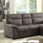 Blaire Sectional Sofa Bed CM6839 in Graphite Fabric