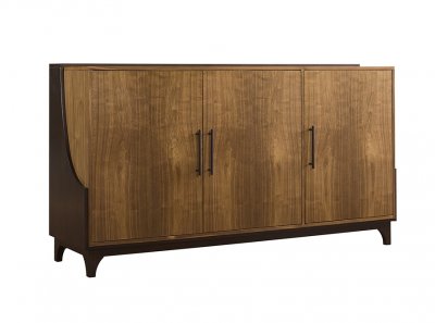 Izaac 3 Door Credenza in Toasted Pecan by NCFurniture