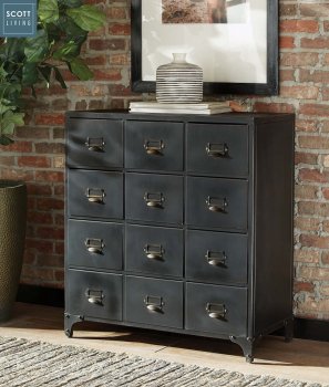 950855 Accent Cabinet in Black - Scott Living by Coaster [CRCA-950855]