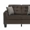 Latana Sofa & Loveseat 9957CH in Chocolate by Homelegance