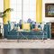 Salvatore Sofa SM2282 in Turquoise Velvet Fabric w/Options