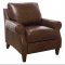 Rachel Sofa & Loveseat Set in Bronx Brown by Luke Leather