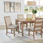 Bruner Dining Set 5Pc 109101 in Natural Brown by Coaster