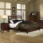 Paula Bedroom 4Pc Set 1348 in Dark Cherry by Homelegance