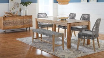 Sorrel Dining Table 108281 Natural Mango by Coaster w/Options [CRDS-108281-110033 Sorrel]