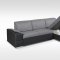 Marcel Sectional Sofa in Gray Fabric by Skyler Design