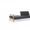 Splitback Sofa Bed in Black w/Frej Arms by Innovation w/Options