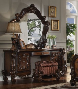 Versailles Vanity Desk 21107 in Cherry Oak by Acme w/Options [AMVA-21107 Versailles]