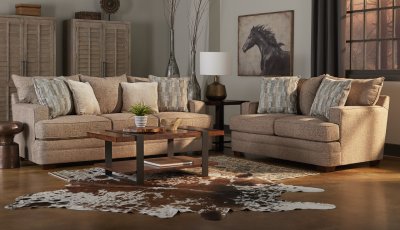 Chadwick Sofa in Birch Fabric by Klaussner w/Options