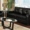 G603 Sofa & Loveseat in Black Bonded Leather w/Options by Glory