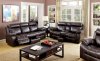 Chancellor Reclining Sofa CM6788 in Brown Leatherette w/Options