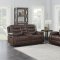 Flamenco Motion Sofa 610201 in Brown by Coaster w/Options