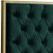 Lana Upholstered Bed in Green Velvet Fabric - Meridian w/Options