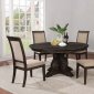 Whitney Round Dining Table 121280 in Burnished Black by Coaster