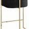 Donatella Counter Stool 700 Set of 2 in Black Velvet by Meridian