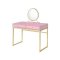 Coleen Vanity AC00668 in Pink by Acme w/Optional Ottoman