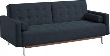 Bonaventura Sofa Bed M123 Charcoal Fabric by At Home USA [AHUSB-M123 Charcoal Bonaventura]