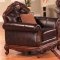 Stephany Traditional Sofa in Bonded Leather w/Optional Items