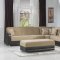 Luna Fulya L. Brown L-Shape Reversible Sectional Sofa by Bellona