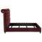 Devon Upholstered Bed 360341 in Wine Red Fabric by Coaster