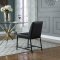 Bryce Dining Chair 918 Set of 2 in Black Faux Leather -Meridian