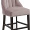 Oxford Counter Stool 722 Set of 2 Pink Velvet Fabric - Meridian