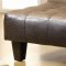 Two-Tone Tan & Dark Brown Modern Convertible Sofa Bed