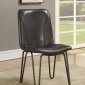 Chambler 130082 Set 4 of Dining Chairs in Charcoal Leatherette