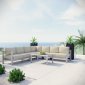 Shore Outdoor Patio Sectional Sofa 6Pc Set 2561 by Modway