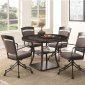 Ferdinand Dining Set 5Pc 105640 in Dark Merlot by Coaster