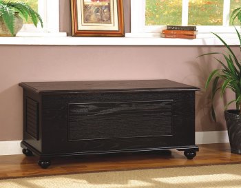 Black Finish Contemporary Cedar Chest w/Lift-up Top [CRC-520-900004]