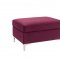 Jaszira Sectional Sofa 6Pc 57330 in Burgundy Velvet by Acme