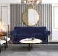 Flynn Sofa & Loveseat Set D90910 Navy Blue Fabric by Klaussner