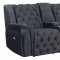 Evelyn Power Motion Sofa & Loveseat in Granite Fabric by Global