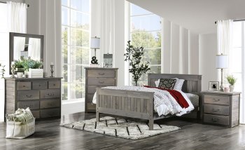 Rockwall 4Pc Youth Bedroom Set AM7973 - Weathered Grey w/Options [FAKB-AM7973-Rockwall]