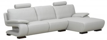 Light Grey Full Leather Modern Elegant Sectional Sofa [NSSS-422001-Charlotte]