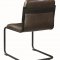 Chambler 122133 Set 4 of Dining Chairs in Brown Leatherette