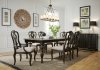 Chesapeake Dining 493-DR-T4004 7Pc Set Antique Black by Liberty