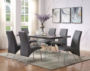 Noland Dining Table 72190 Gray Top by Acme w/Options [AMDS-72190 Noland]