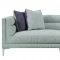 Vernice Sofa & Loveseat 9809FG in Fog Gray by Homelegance