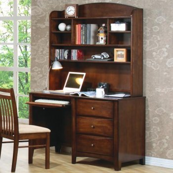 Scottsdale 400287 Desk w/Hutch in Light Coffee by Coaster [CROD-400287 Scottsdale]