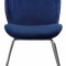 Paris Dining Chair 786 Set of 4 Navy Velvet Fabric by Meridian