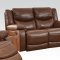 51135 Gibor Power Motion Sofa in Brown Leather by Acme w/Options