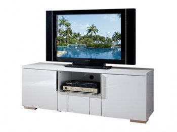 AV291-55 TV Stand in White High Gloss by Pantek w/Options [PKTV-AV291-55-White]