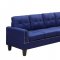 Jeimmur Sectional Sofa 56480 in Blue Linen by Acme